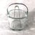 1980s 1980s Orrefors Rounded Square Crystal Ice Bucket With Metal Handle and Tongs For Sale - Image 5 of 6