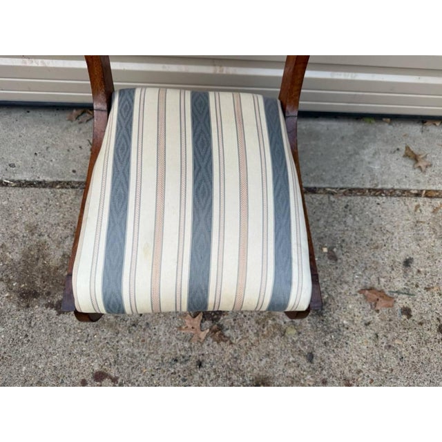 Early 20th Century Set of Six Antique Regency Style Mahogany Carved Dining Chairs For Sale In Washington DC - Image 6 of 12