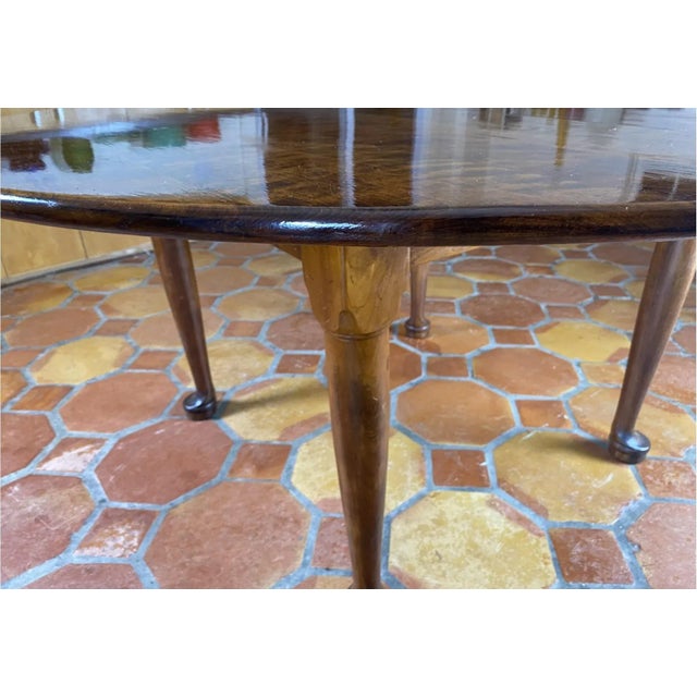 Mid 20th Century MidCentury Stickley Round Dining Table With Tapered