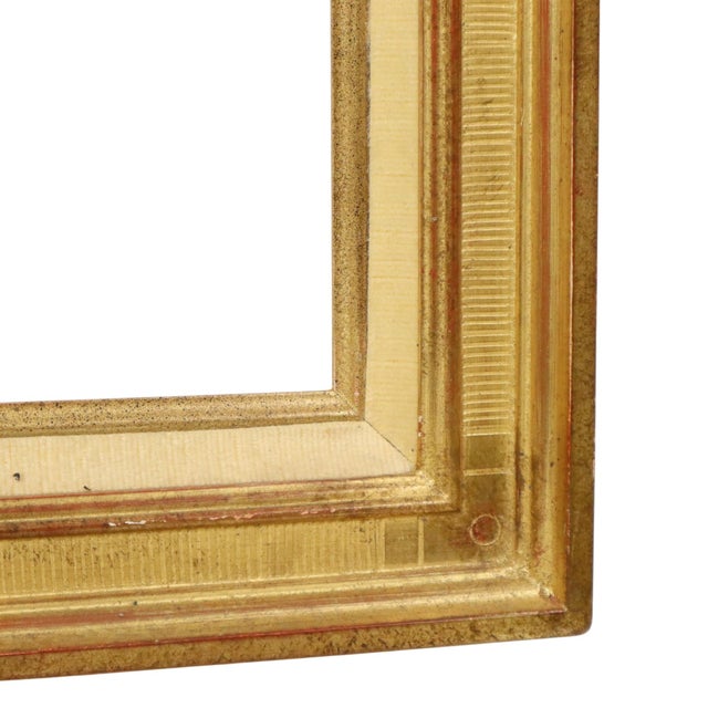 Wood Sleek Gold Wooden Painting Frame For Sale - Image 7 of 15