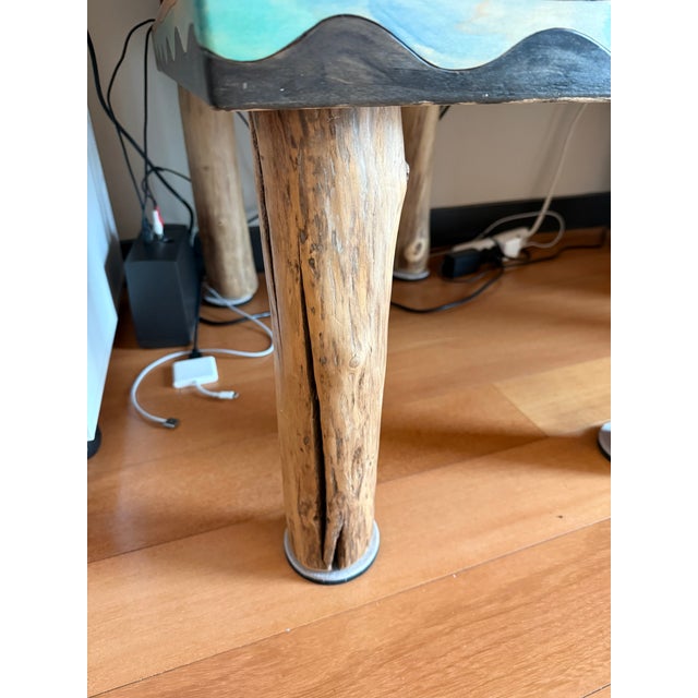 Abstract Whimsical Custom Desk by Sticks Handmade For Sale - Image 3 of 10