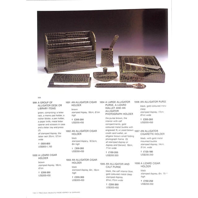 Paper "Precious Objects From Asprey & Garrard" 2001 Sotheby's For Sale - Image 7 of 11