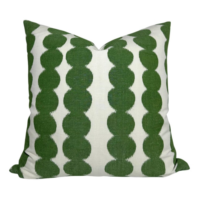 Full Circle Green Pillow Cover, 22x22 Pillow For Sale