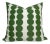 Full Circle Green Pillow Cover, 22x22 Pillow For Sale