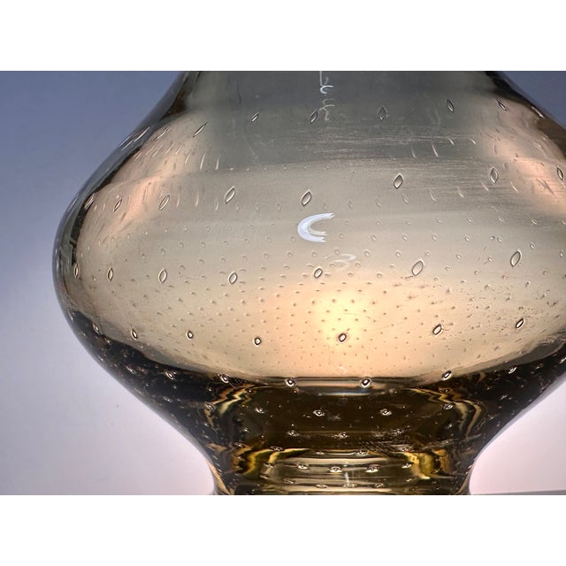 Mid-Century Modern Mouth-Blown Art Glass Vase attributed to WMF, Germany, 1950s For Sale - Image 3 of 15