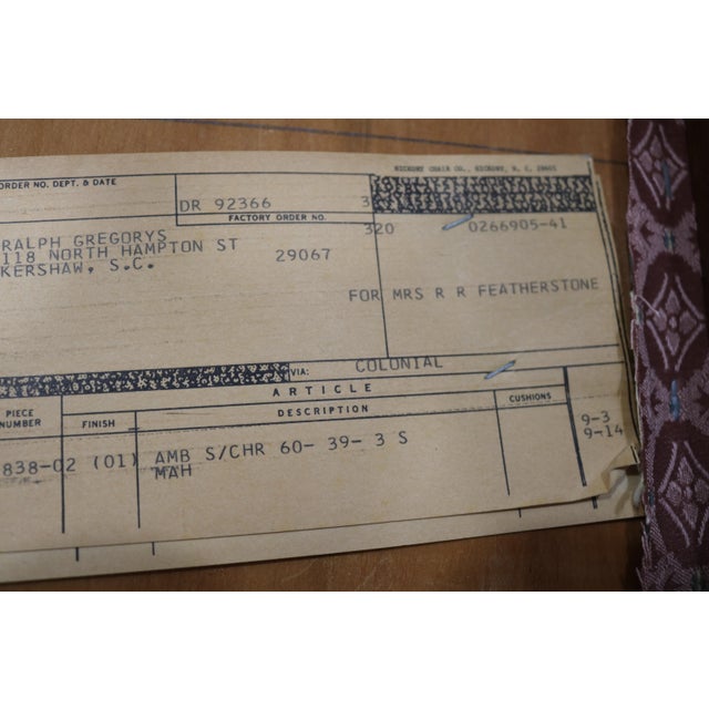 Late 20th Century Late 20th Century Hickory Chair Furniture Co Mahogany Queen Anne Dining Chairs - Set of 6 For Sale - Image 5 of 5