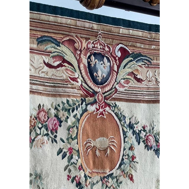 Vintage “Chateau Bellevue” Tapestry From Tenture Des Maisons Royals For Sale - Image 10 of 14
