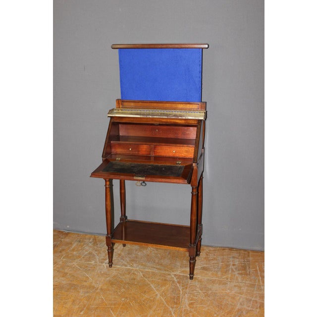 Directoire Style Desk in Mahogany, 1950s For Sale - Image 3 of 12