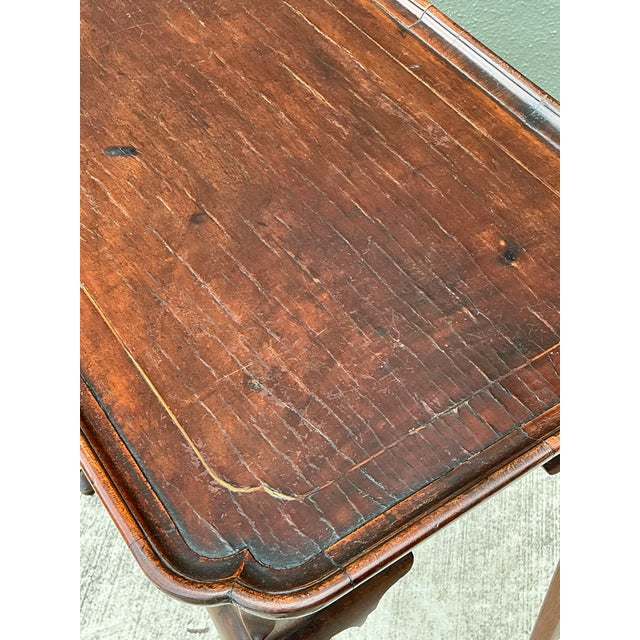 Mid 20th Century Vintage Carved Clam Shell Tea Table For Sale - Image 5 of 12