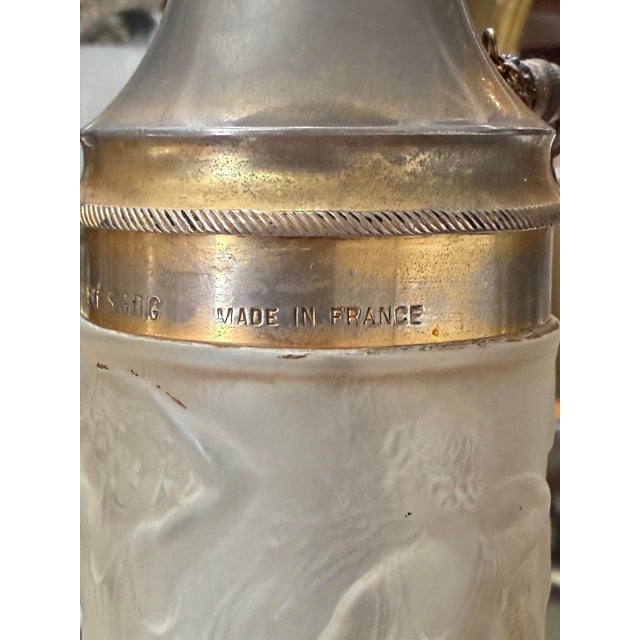 Metal Antique Art Deco Rene R Lalique Perfumer Bottle W Nudes For Sale - Image 7 of 10