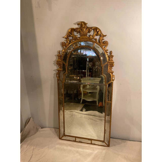 Wood Queen Anne French Style Mirror By Mirror Fair For Sale - Image 7 of 12
