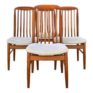 Danish Dining Chair Set in the Style of Benny Linden - Set of Four For Sale