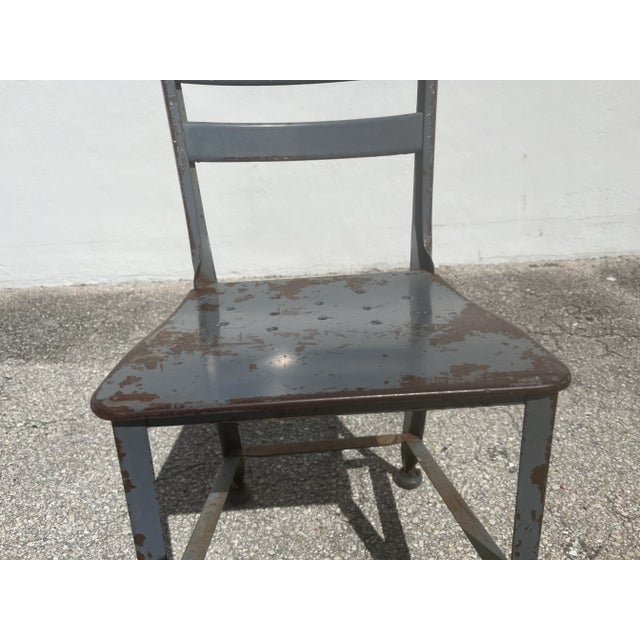 Six Toledo vintage industrial dining / side chair with original finish. More chairs available. Chairs are comfortable. The...