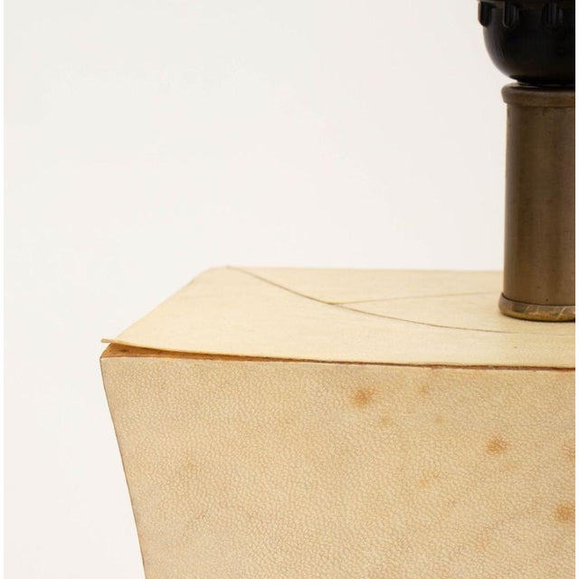Jean-Michel Frank Style Goatskin Table Lamp For Sale In New York - Image 6 of 10