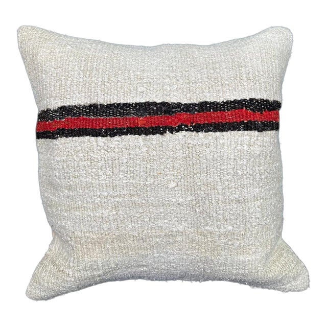 Turkish Hemp Pillow Cushion Natural Beige Black Pillow Cushion Cover 20x20 For Sale