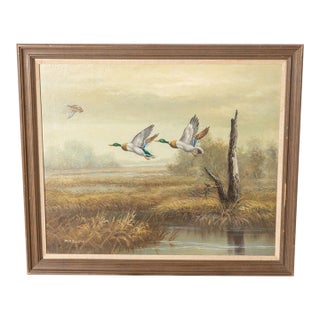 Late 20th Century M.P. Elliott Oil on Canvas For Sale