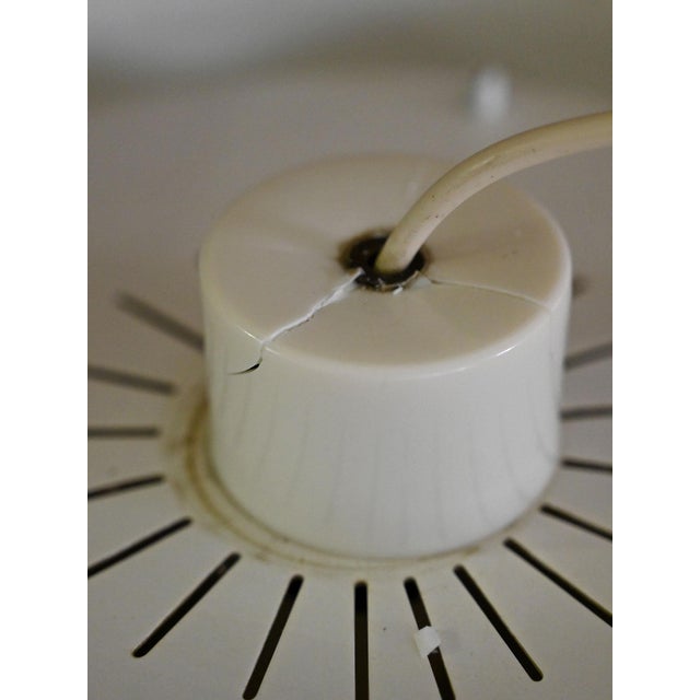 Gold Vintage Scandinavian Lamp with Circles, 1960s For Sale - Image 8 of 9