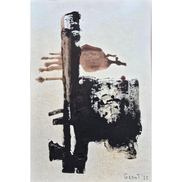 One-of-a-Kind Framed Abstract Figurative Painting. Original artwork by Diane Grant. Signed in the lower right corner. Oil...