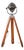 Vintage Theater Lamp on Wooden Tripod Floor Lamp, 1960s For Sale