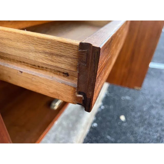 Wood Mid Century Walnut Side Cabinet or Nightstand, 1960s For Sale - Image 7 of 11