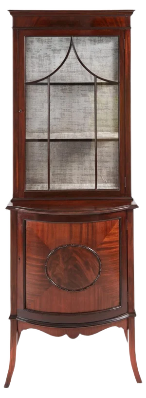 Antique Mahogany Display Cabinet