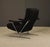 Vintage Mid-Century Milo Baughman Style Chrome Lounge Chair With Black Bouclé, 1970s For Sale In Los Angeles - Image 6 of 18