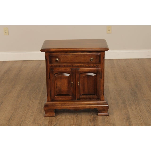 Vintage Ethan Allen Classic Manor Solid Maple Nightstands A