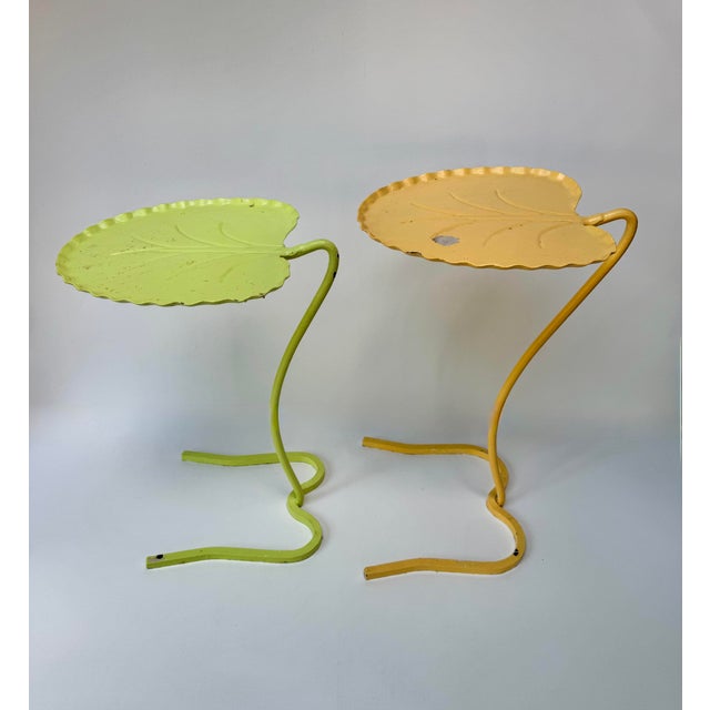 Mid-Century Modern Pair of Vintage Lily Pad Nesting Tables, Attributed to John Salterini For Sale - Image 3 of 14