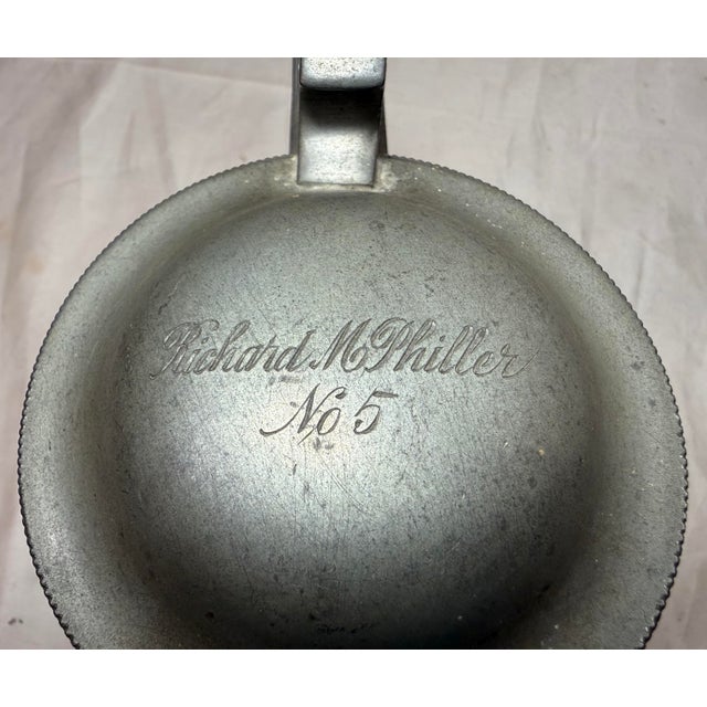 Antique 1905 Pewter College University Pennsylvania Class 8 Tankard Trophy Stein For Sale - Image 13 of 14