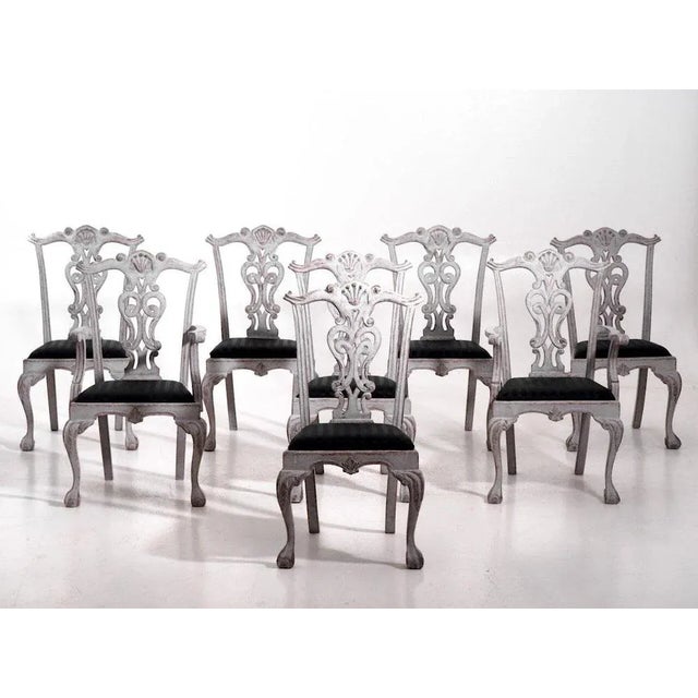 Large Vintage Chairs, Set of 8 For Sale - Image 14 of 14