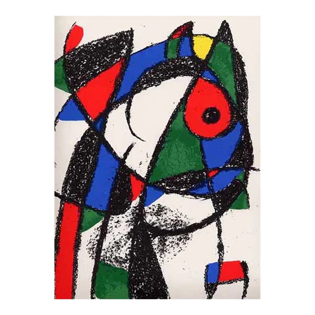 Joan Miro Original Lithograph V2-1 Mourlot 1975 For Sale