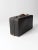 Black Vintage Black Leather Suitcase For Sale - Image 8 of 11