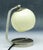 Mid-Century Glass and Metal Bedside Lamp, 1950s For Sale - Image 4 of 11