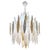 A unique Italian icicle chandelier, entirely hand made in Italy, the interchangeable different drops in Murano glass are...