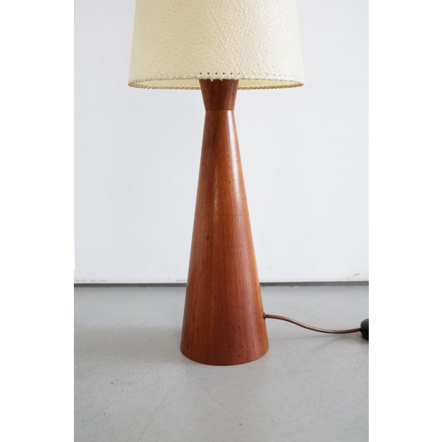 Mid-Century Modern Vintage Teak Diabolo Rocket Floor Lamp from Fog & Morup, 1960s For Sale - Image 3 of 9