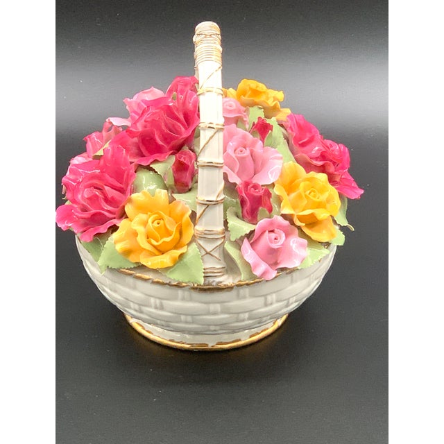 Royal Albert Musical Basket 'Old Country Roses' For Sale - Image 4 of 5