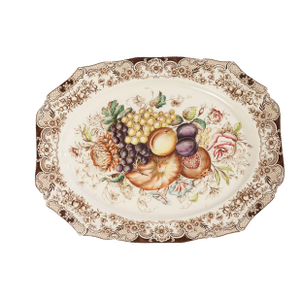 1960s Johnson Brothers Windsor Ware Harvest Fruit Pattern Platter