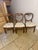 Fine quality set of six antique Victorian mahogany balloon back dining chairs, having a quality set of six Victorian...