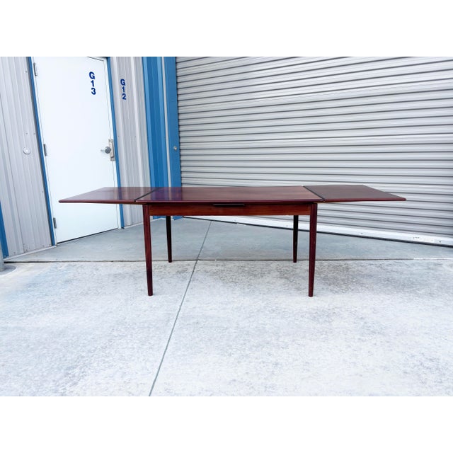 1960s Danish Modern Teak Extendable Dining Table by Am Mobler For Sale - Image 4 of 12