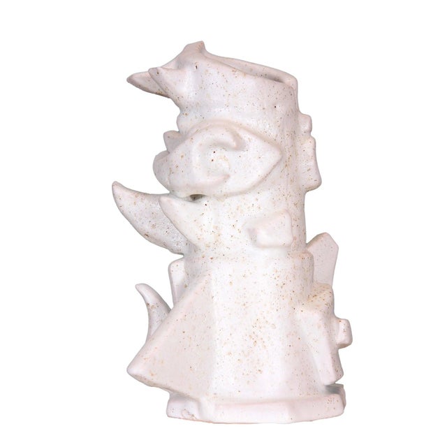 Ceramic Contemporary Cubist Sculpture Ceramic Vase by Diane Grant For Sale - Image 7 of 10