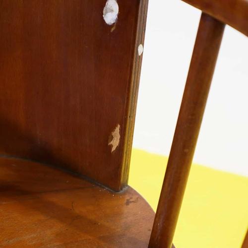 Brown Wooden Children's High Chair with Tray and Footrest For Sale - Image 8 of 13