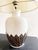 White Ceramic Lamp with Polka Dots and Floral Motifs, 1890s For Sale - Image 4 of 5