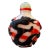 Antique Peking Glass Black Red Double Overlay Dragon Snuff Bottle For Sale