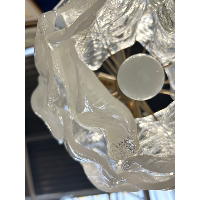 Vintage Italian Murano Glass Chandelier, 1970 For Sale - Image 12 of 14