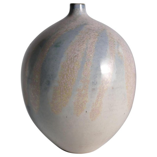 Late 20th Century Scandinavian Modern Studio Stoneware Vase from Bo Scullman For Sale - Image 18 of 18