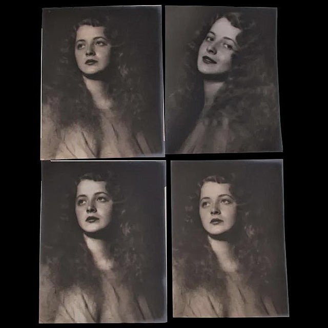 1930s Art Deco Portraits, Photographs by Harry R Cremer - Set of 4 For Sale - Image 4 of 4