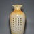 Cream Vintage Liuli Glass Vase With Hand-Painted Bird & Floral Motif and Calligraphy For Sale - Image 8 of 9