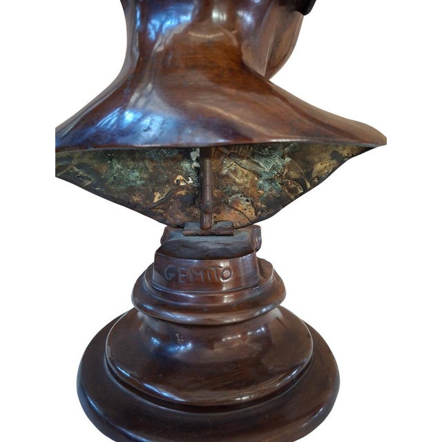 Vincenzo Gemito Alessandro (Anastolè), Bust of Young Boy, 1890, Bronze For Sale - Image 9 of 15