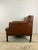 Mid Century Modern Brown Vinyl Lounge Chair With Walnut Base For Sale - Image 9 of 12