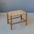 Rectangular Wooden Stool with Rush Seat, 1970s For Sale - Image 4 of 4